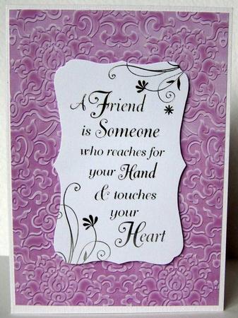 Lilac Embossed Pattern Wallpaper A4 Backing Paper by Margaret McCartney