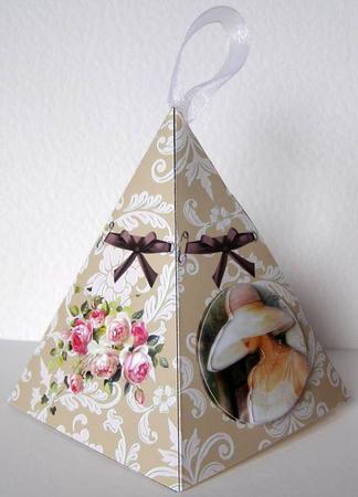 Pyramide Card Vintage Lady by Margaret McCartney