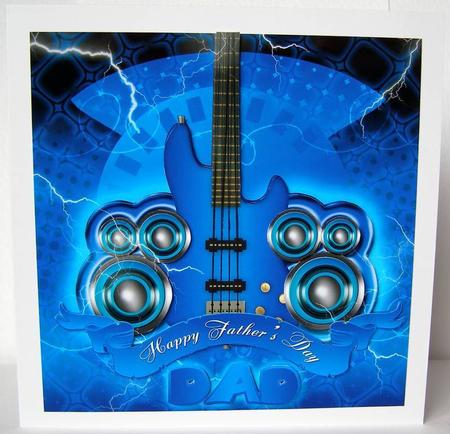 Father's Day Card Elements Gitar by Margaret McCartney