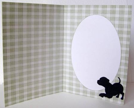 Playful Black Labrador Puppy Insert by Margaret McCartney