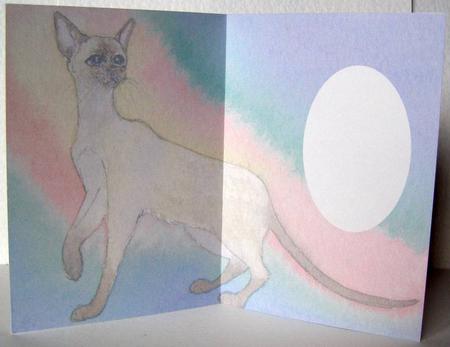 Siamese Cat Insert by Margaret McCartney