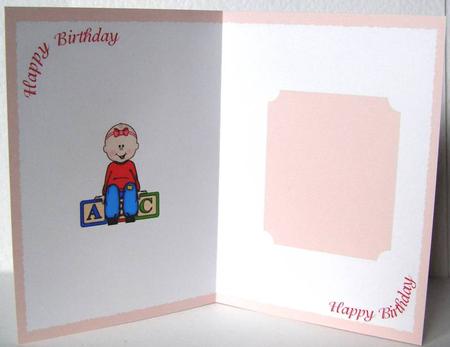 Happy Birthday Girl Insert by Margaret McCartney