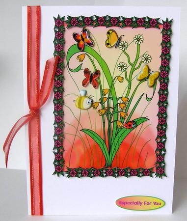 Meadow Flowers with Butterflies by Margaret McCartney