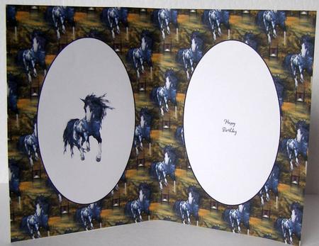Wild Horse Birthday Insert by Margaret McCartney