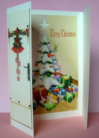 Lovely Christmas Tree with Presents Gatefold by Margaret McCartney