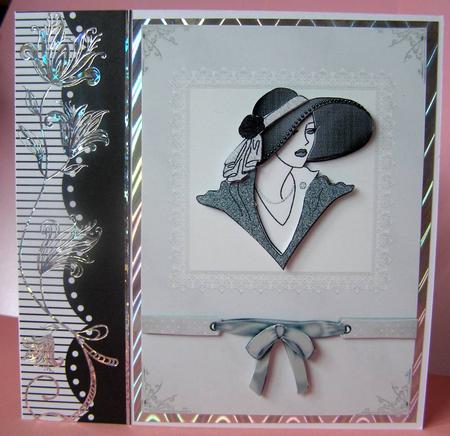 Elegant Lady in a Lace Frame by Margaret McCartney