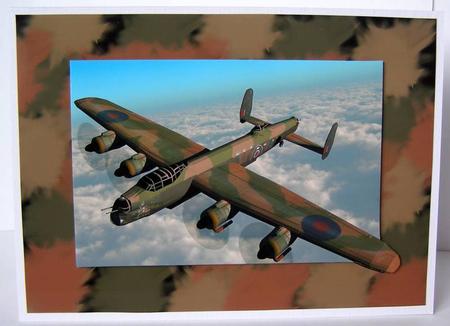 Airplane Father's Day / Birthday Greeting Card Front by Margaret McCartney