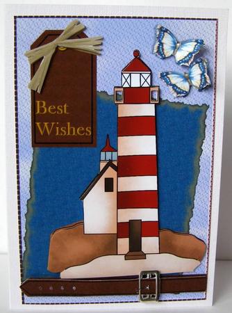 Lighthouse Men Card by Margaret McCartney