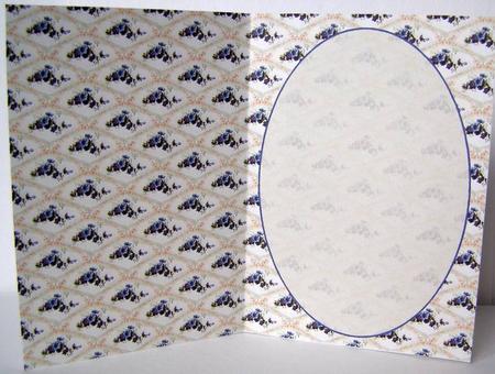 Fans and Purple Flowers Insert by Margaret McCartney