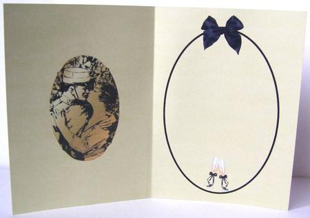 Vintage Couple in Gold Insert by Margaret McCartney