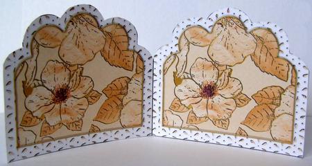 Cream Mixed Bouquet Anglaise Matching Card Insert by Margaret McCartney