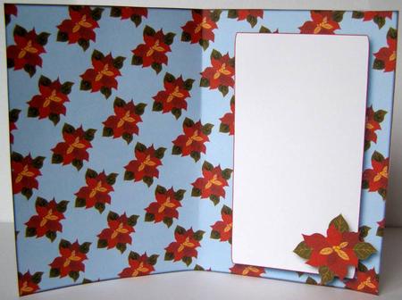 Poinsettia Insert (blue) by Margaret McCartney
