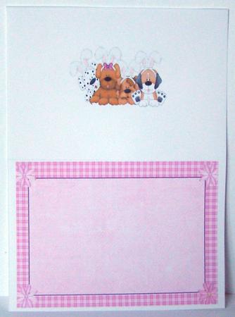 Cute Little Puppies with Bunny Ears, Insert by Margaret McCartney