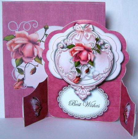 Butterfly Gatefold Pyramage Card & Envelope Kit 1 by Margaret McCartney