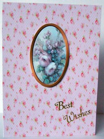 Pink Floral Paper by Margaret McCartney