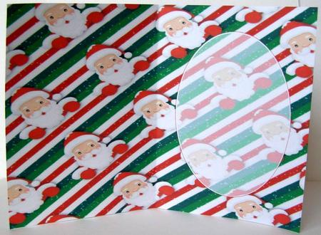Stripey Santa Claus Insert by Margaret McCartney