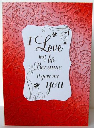 Metallic Paisley Embossed Backing Paper by Margaret McCartney