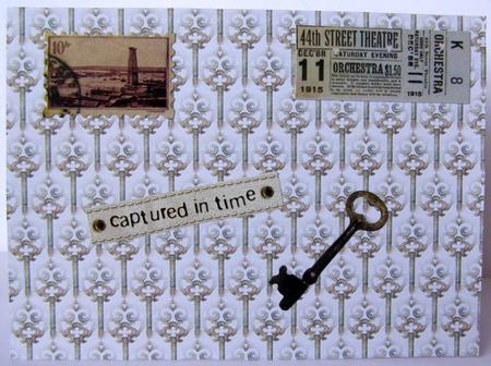 Steampunk Key Backing Paper by Margaret McCartney