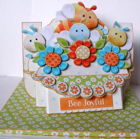 Bees Knees 3D Shelf Card Kit with Card Box by Margaret McCartney
