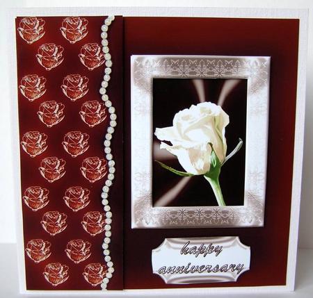 Roses and Pearls - Chocolate by Margaret McCartney