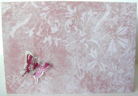 Floral Elegance Background in Rose by Margaret McCartney