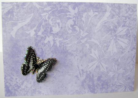Floral Elegance Background in Lavender by Margaret McCartney