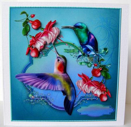 Sweet Hummingbirds -  by Margaret McCartney