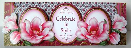 Cerise Magnolia Celebrate in Style Large Dl Card Kit by Margaret McCartney