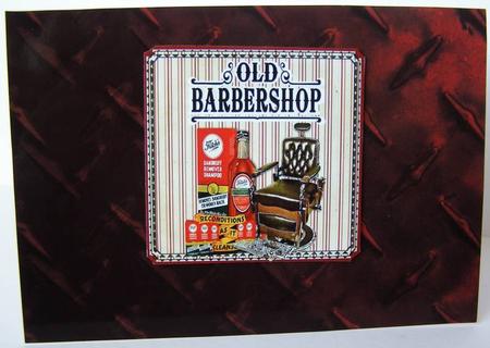 Grunge Metallic A4 Backing Paper - Dark Red by Margaret McCartney
