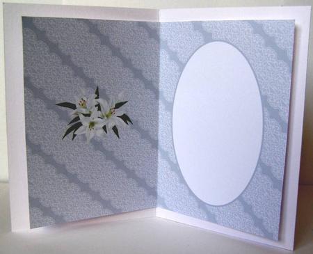 Grey Lace with Lilies Is by Margaret McCartney