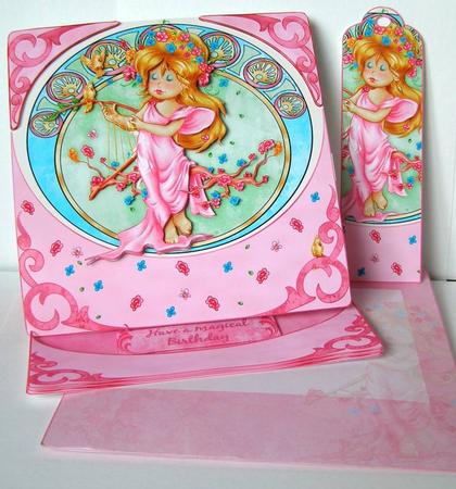 Summer Delight Easel Card Kit and Envelope by Margaret McCartney