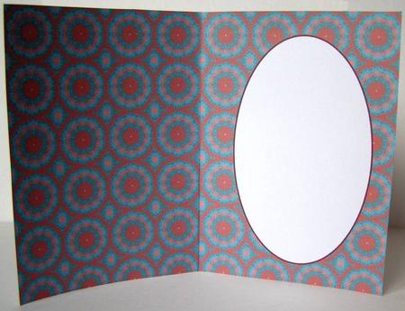 Mosaic in Red and Teal Is by Margaret McCartney