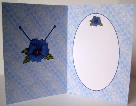 Blue Pansie and Lace Is by Margaret McCartney