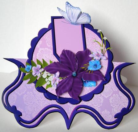 Butterflies Are Beautiful Over the Top Card by Margaret McCartney