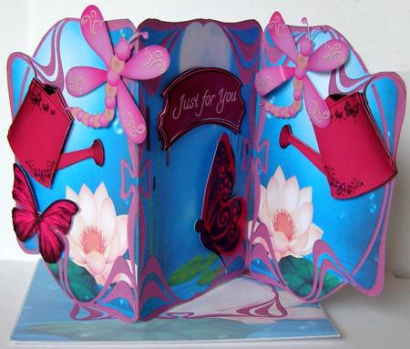 Water Lily Shaped Tri Fold Card Kit by Margaret McCartney