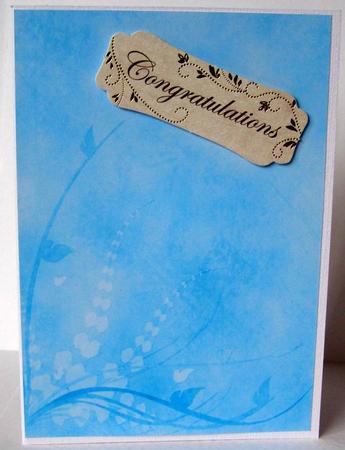 Leafy Fronds A4 Background Paper - Aqua by Margaret McCartney
