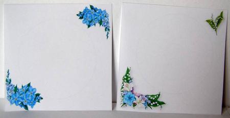 Square Inserts1 Floral by Margaret McCartney