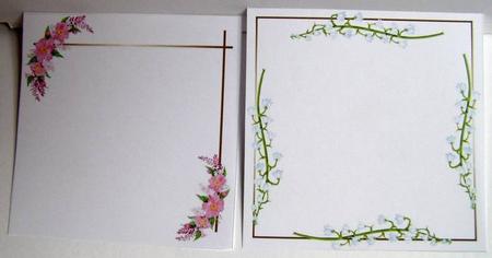 Floral Square Inserts 2 by Margaret McCartney