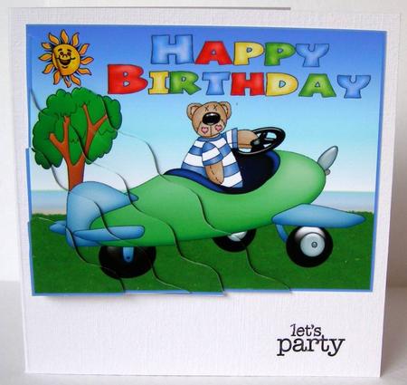 Teddy Birthday Wishes Side Stacker by Margaret McCartney