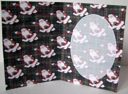 Tartan Santa Claus Insert by Margaret McCartney