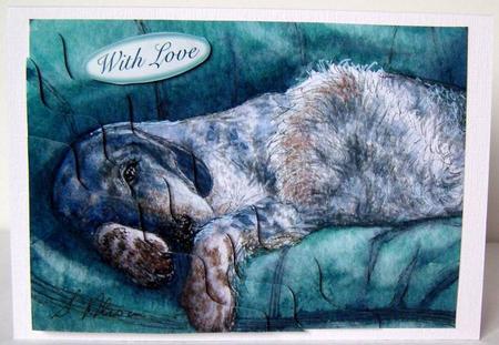 Just Thinking 'bout Resting My Eyes Wavy Corner Stacker by Margaret McCartney