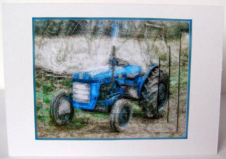 Tractor in Field Topper by Margaret McCartney