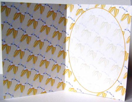 Champagne Glasses Insert by Margaret McCartney