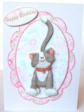 Floral Kitty by Margaret McCartney
