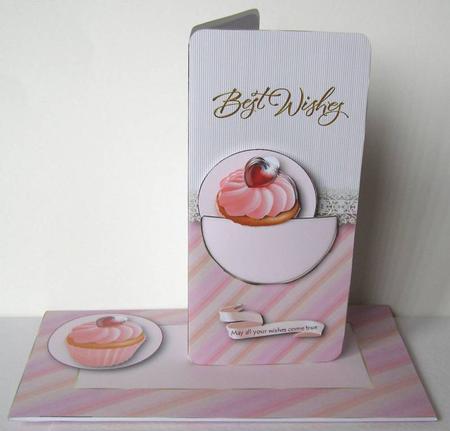 Dl Cupcake Pocket Card & Envelope Kit 1 by Margaret McCartney