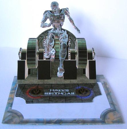 The Cyborg Easel Card Kit with Envelope by Margaret McCartney