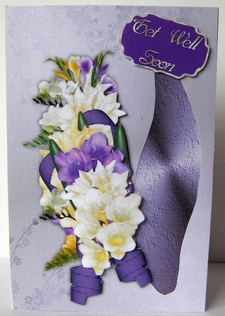 Purple and Cream Freesias Birthday Aperture Kit by Margaret McCartney