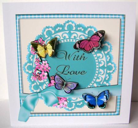 Butterflies & Bows Card - Any Occasion by Margaret McCartney