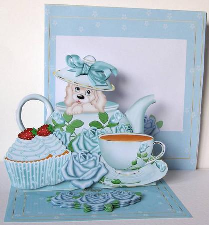 Peek a Boo Tea Time Easel Kit by Margaret McCartney