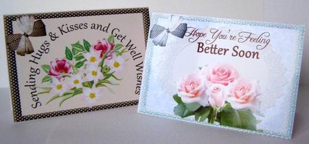 Lovely Quick Get Well Card Fronts by Margaret McCartney